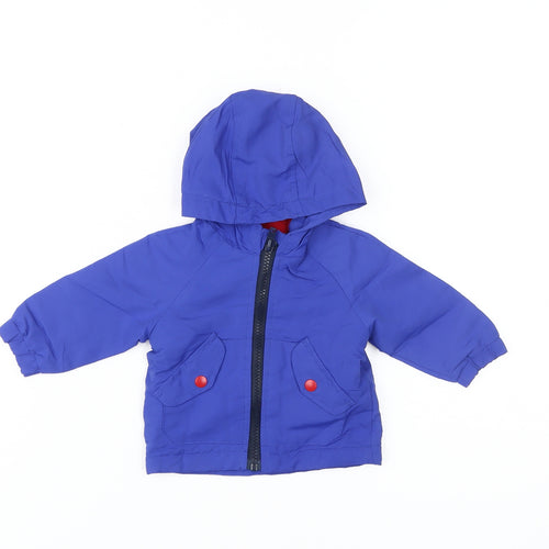 Early Days Unisex Baby Blue Jacket 0-3 Months with Hood