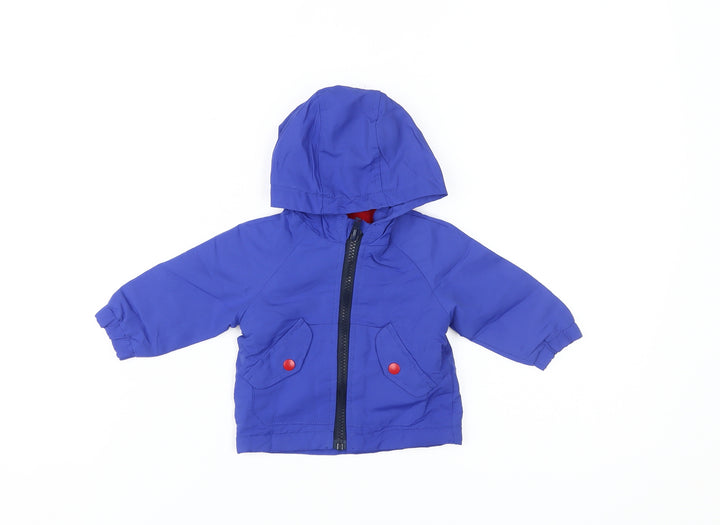 Early Days Unisex Baby Blue Jacket 0-3 Months with Hood