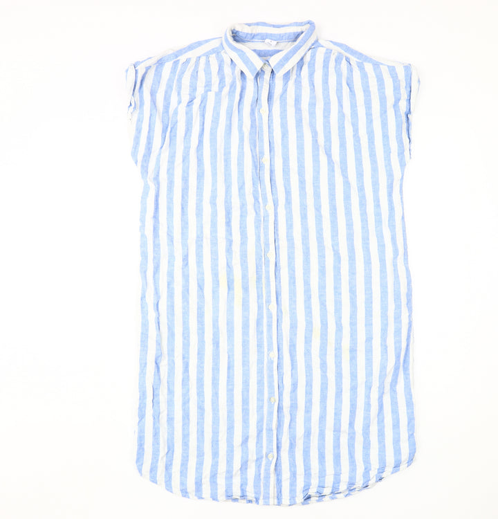 Old Navy Women's Blue Striped Shirt Dress L
