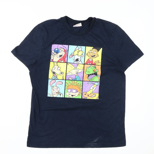 Nickelodeon Unisex Blue Graphic T-Shirt, Size S