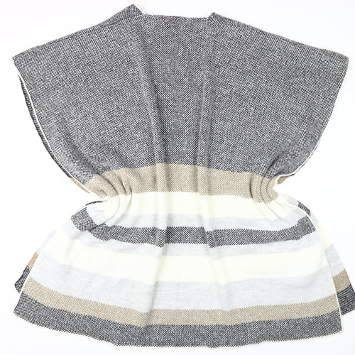 Next Women's Multicoloured Cape Jumper, Medium, Striped