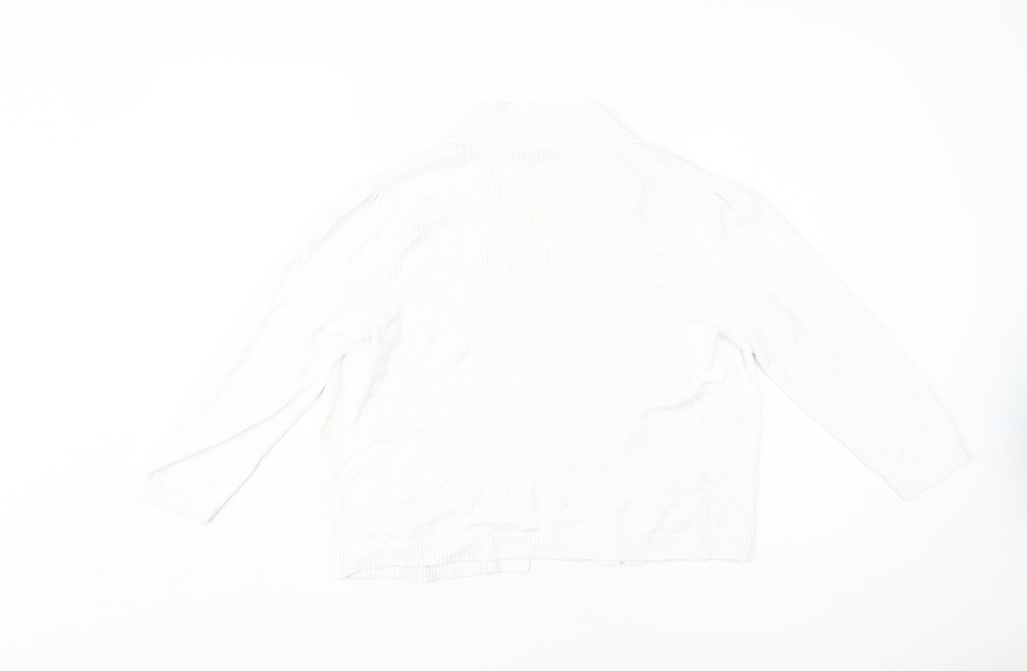 Wallis Womens White Cardigan, Size M, Long Sleeve
