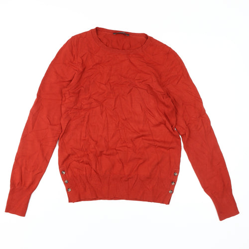Ann Taylor Women's Red Pullover Jumper, Size S