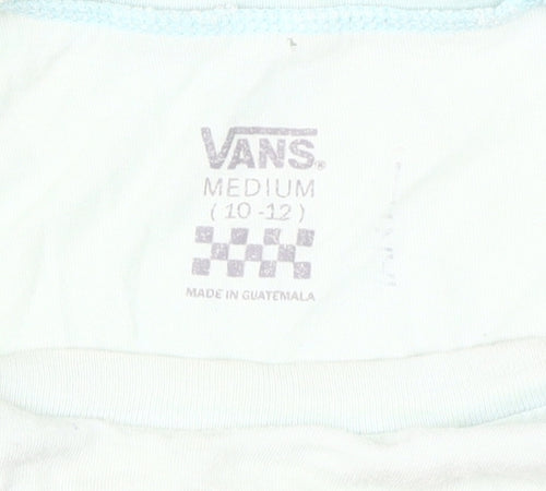 Vans Unisex White T-Shirt, Medium, Casual Basic