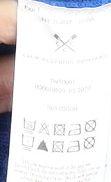 Crew Clothing Women Blue Cotton Pullover Jumper Size 14