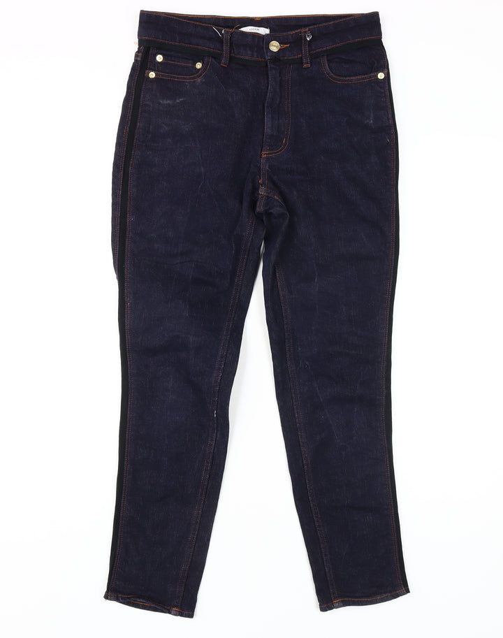 Erdem Women's Blue Straight-Leg Jeans Size 8