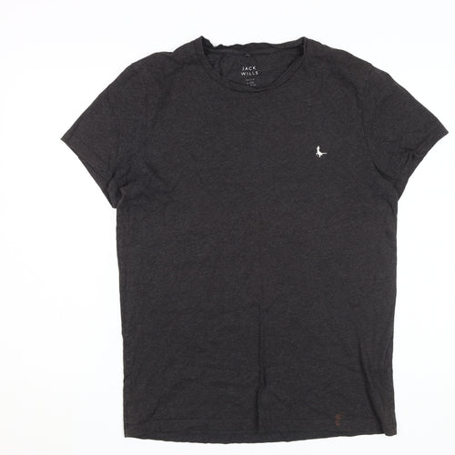Jack Wills Men's Black Medium Logo T-Shirt