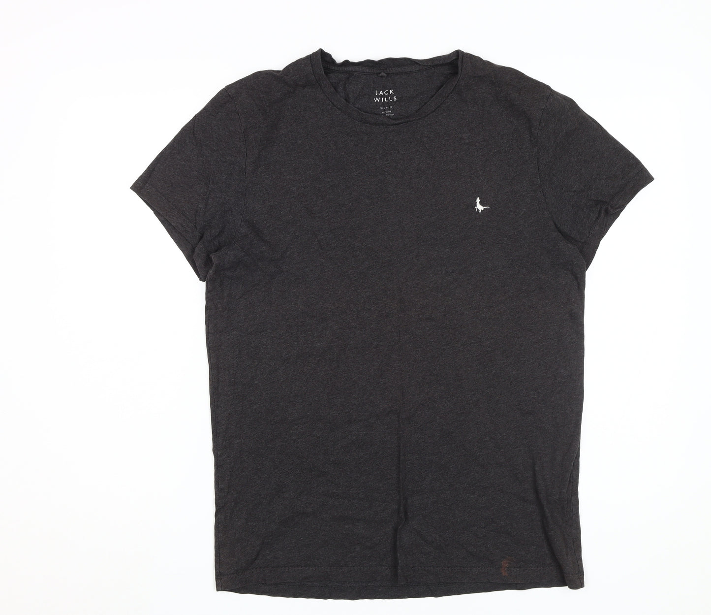 Jack Wills Men's Black Medium Logo T-Shirt