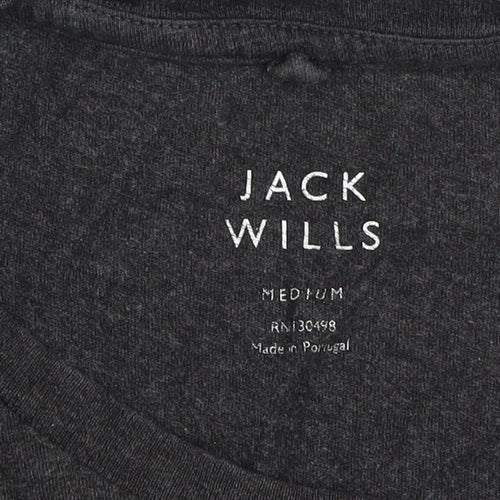 Jack Wills Men's Black Medium Logo T-Shirt