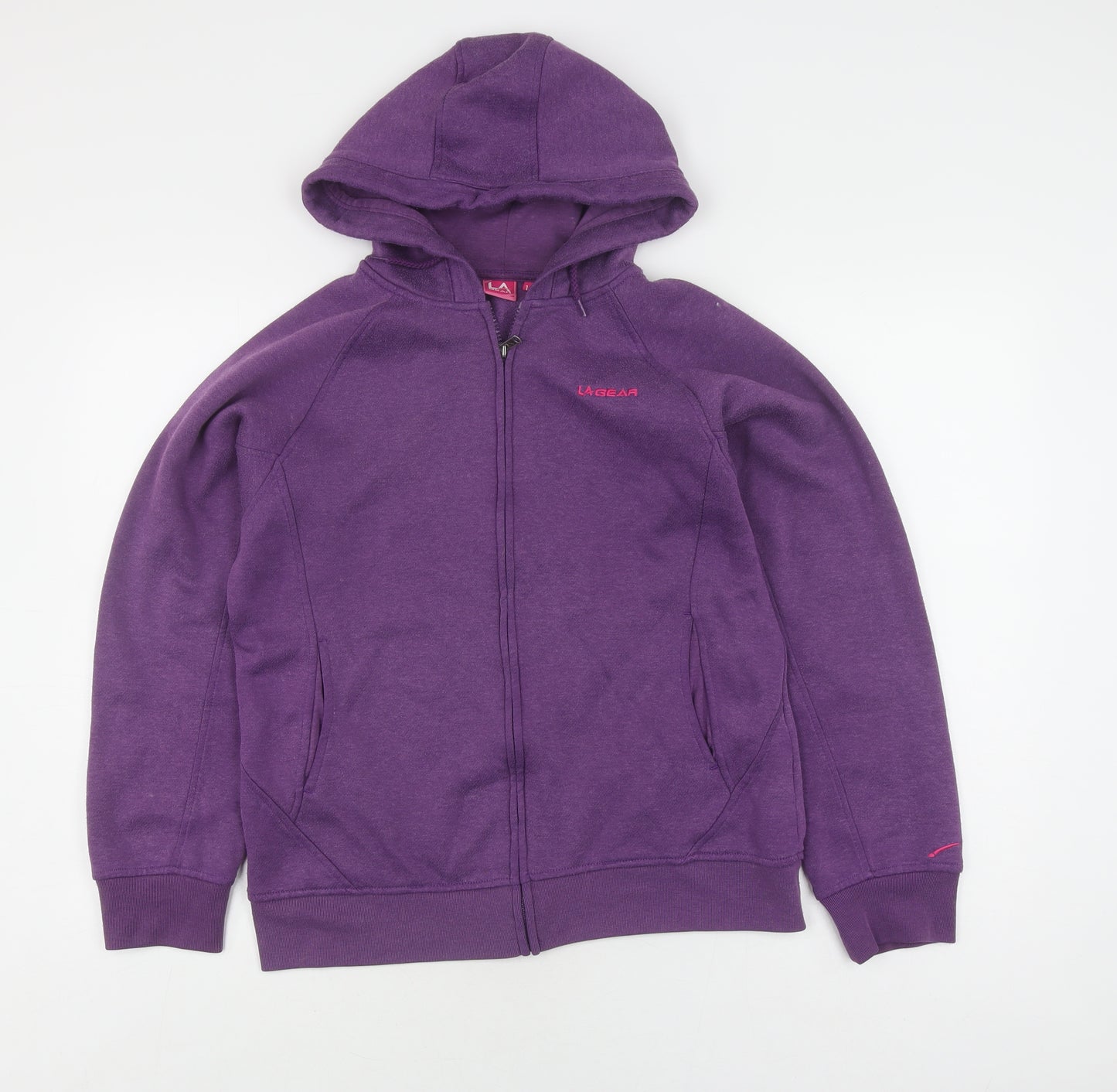 LA Gear Women's Purple Full Zip Hoodie Size 12