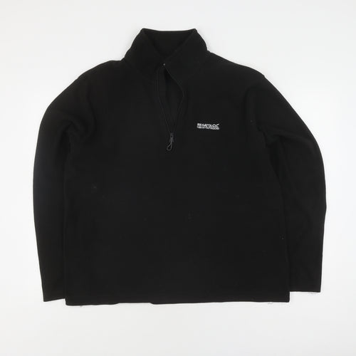 Regatta Men's Black Pullover Hoodie Size L Fleece Outdoor
