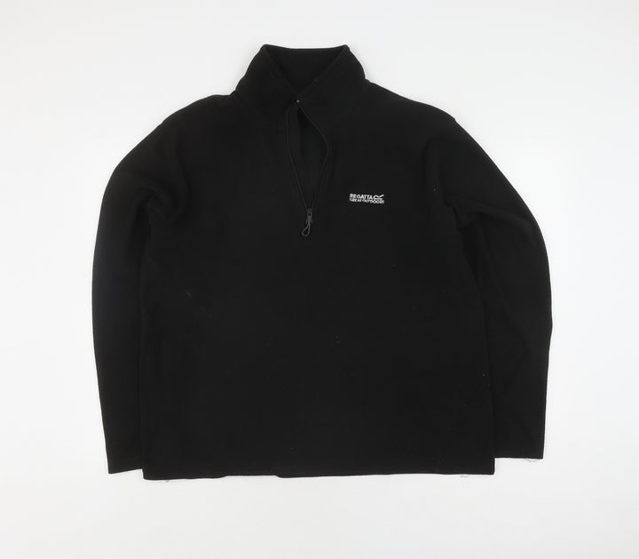Regatta Men's Black Pullover Hoodie Size L Fleece Outdoor