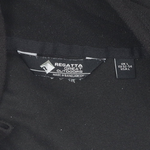 Regatta Men's Black Pullover Hoodie Size L Fleece Outdoor