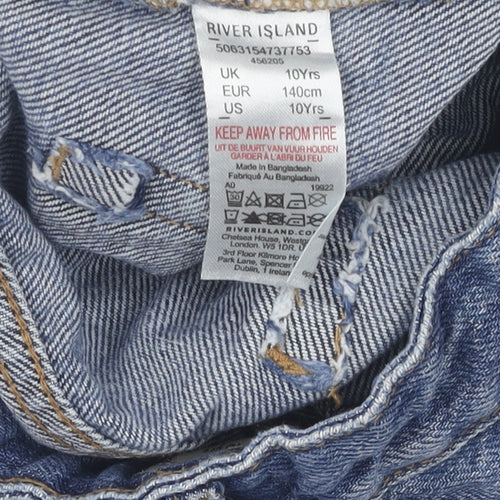 River Island Girls Blue Straight Jeans, 10 Years