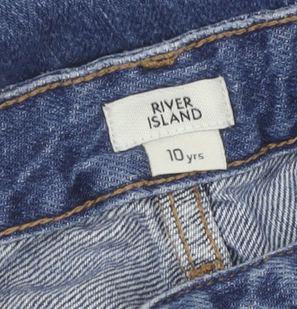 River Island Girls Blue Straight Jeans, 10 Years