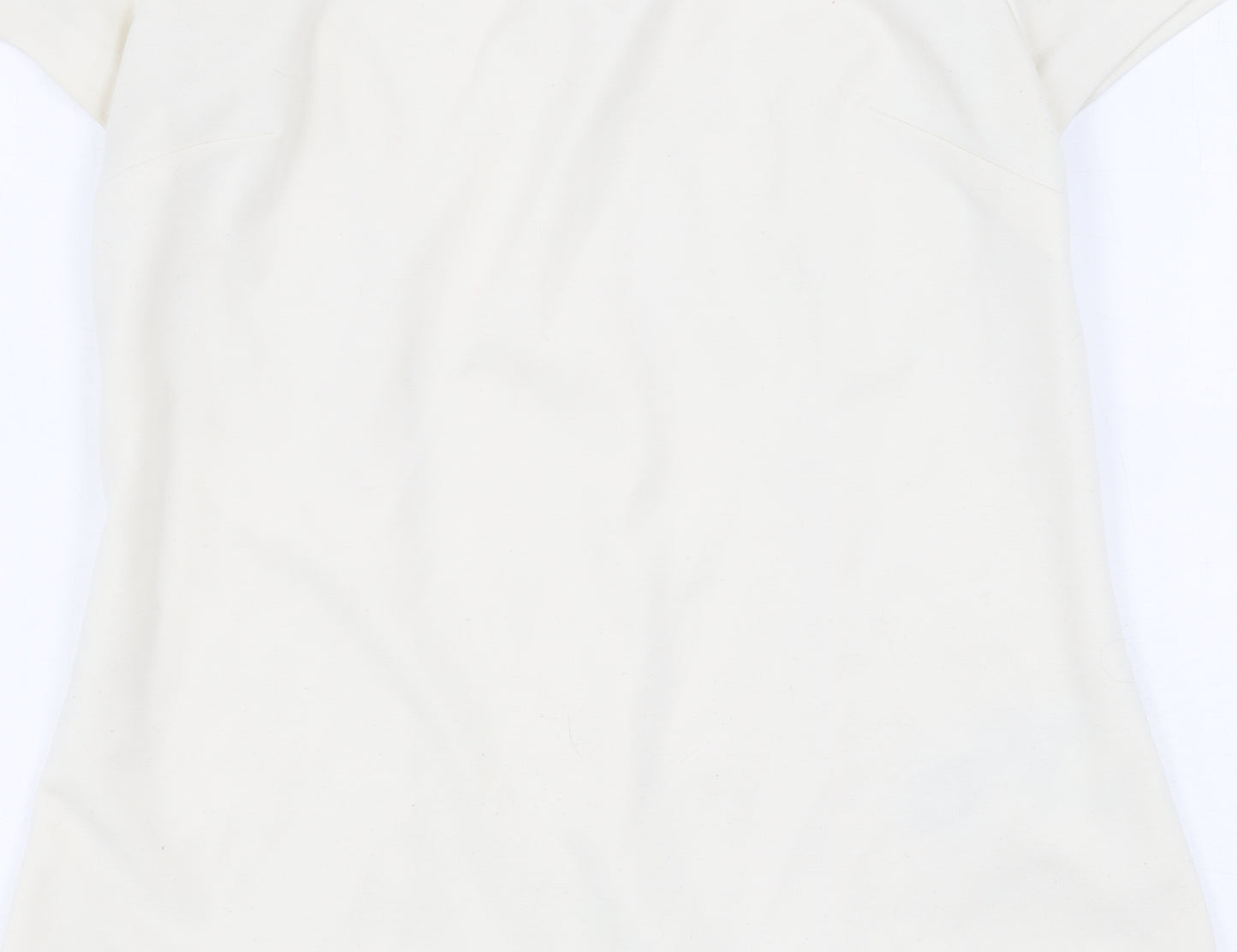 Oasis Women’s Ivory Blouse, Size 10, Short Sleeve