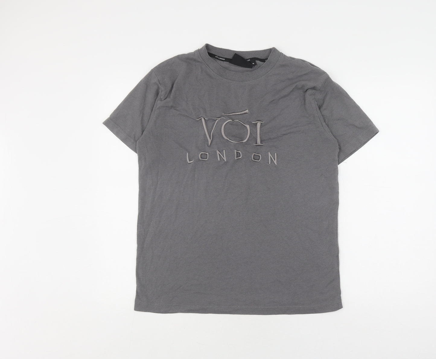 Voi London Men's Grey M T-Shirt with Logo