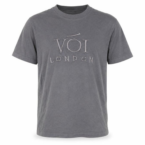 Voi London Men's Grey M T-Shirt with Logo