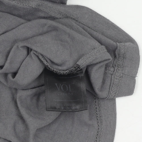Voi London Men's Grey M T-Shirt with Logo
