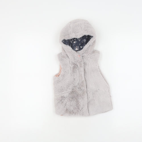 Cath Kidston Girls Grey Hooded Puffer Jacket 2-3 Years