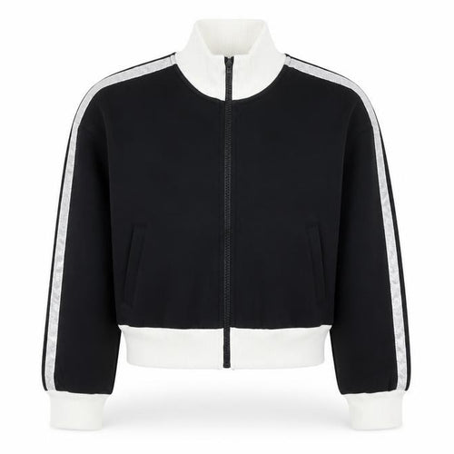 Marks and Spencer Girls Black Full Zip Jumper 10-11 Years