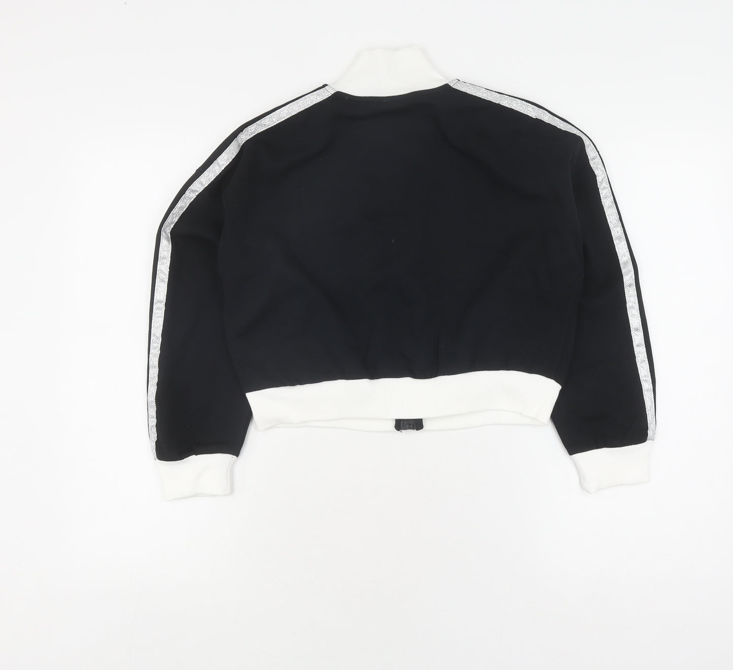 Marks and Spencer Girls Black Full Zip Jumper 10-11 Years