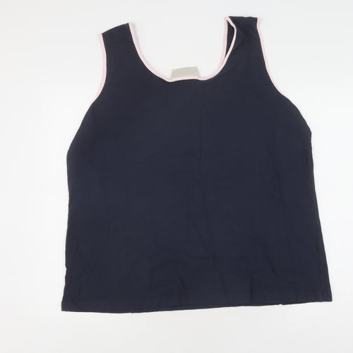 Ann Harvey Women's Blue Viscose Tank Size 24