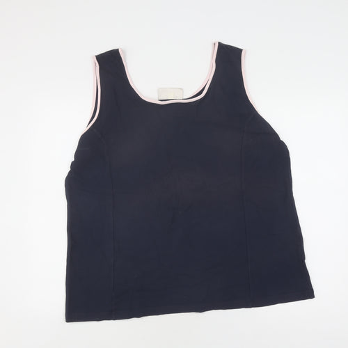 Ann Harvey Women's Blue Viscose Tank Size 24