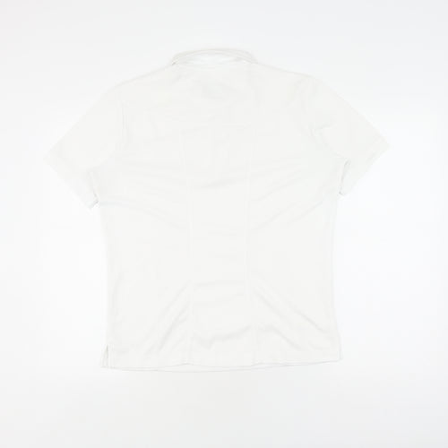 Emsmorn Unisex White Polo Shirt Size 12
