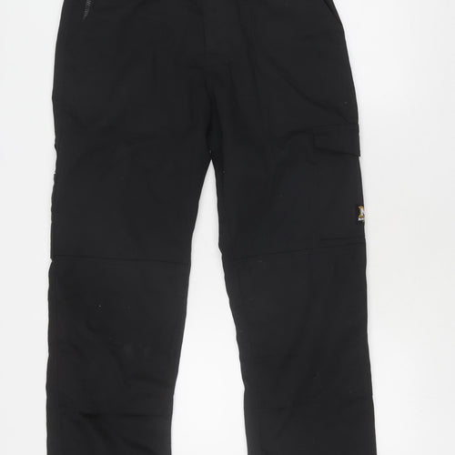 Maverick Men's Black Cargo Trousers, Size L, Workwear