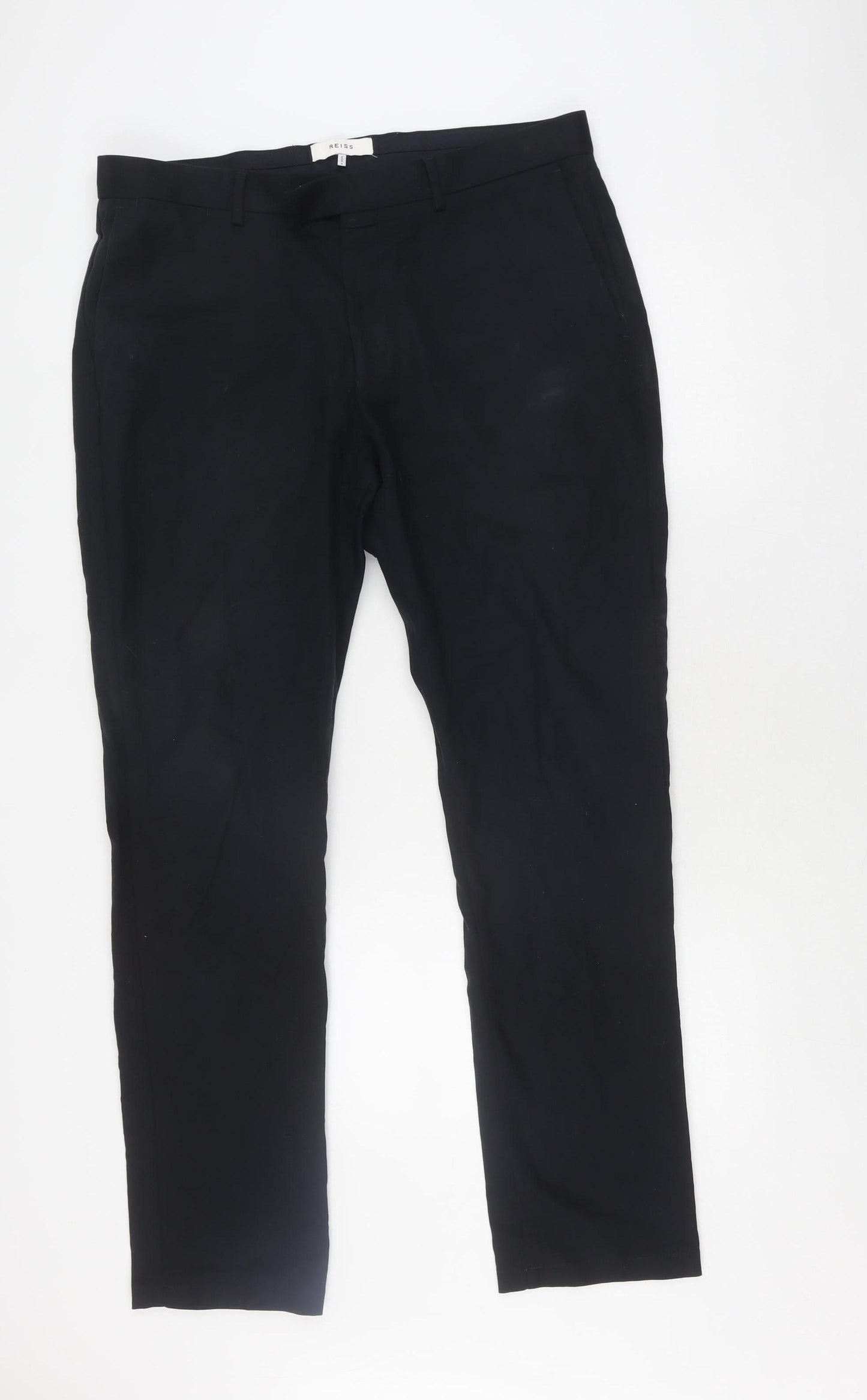 Reiss Men's Black Trousers, 36, Classic Style