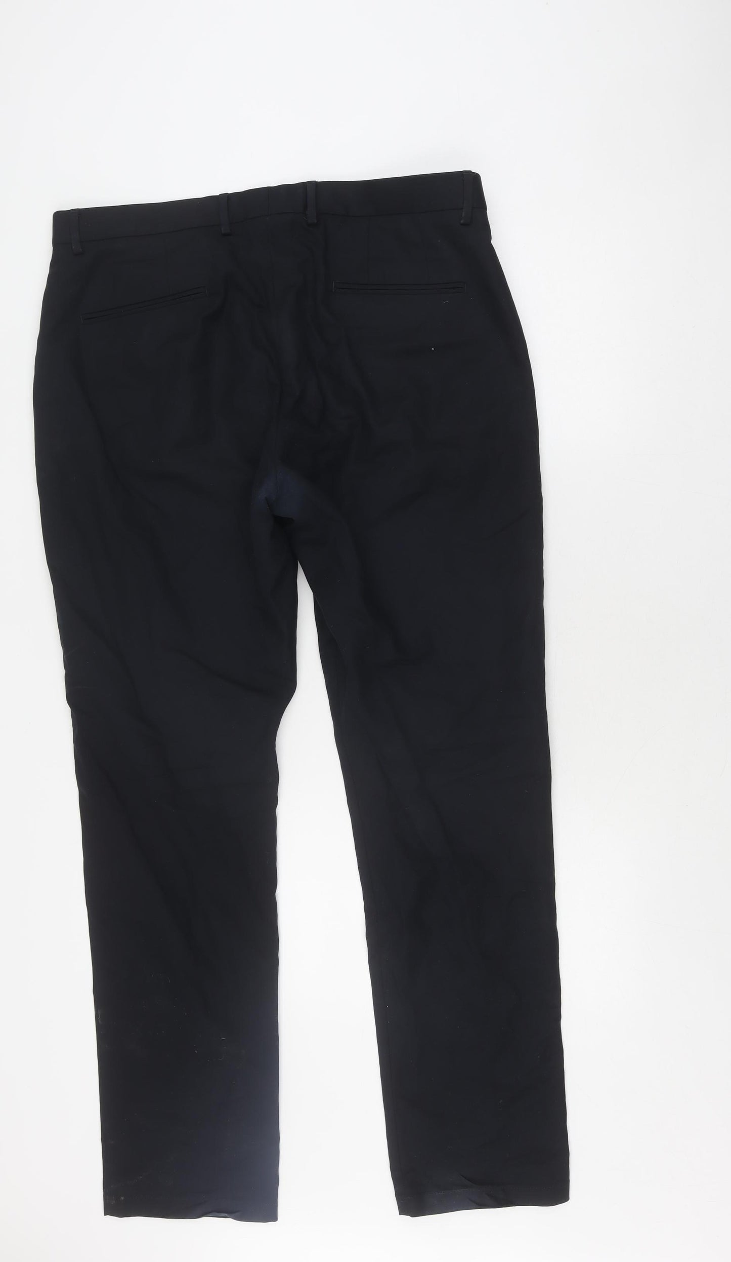 Reiss Men's Black Trousers, 36, Classic Style