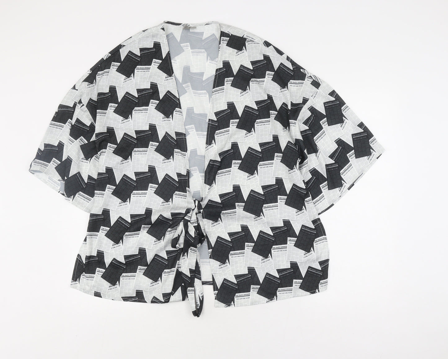 ASOS Women's XS Black & White Kimono Blouse