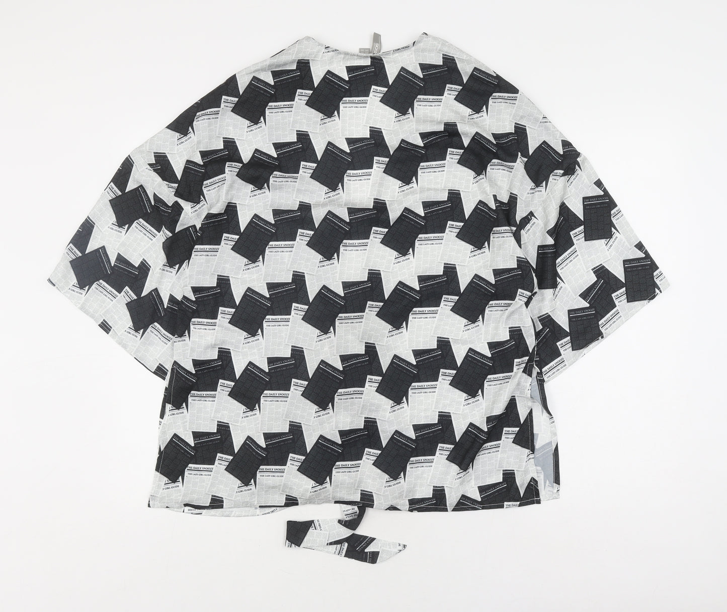 ASOS Women's XS Black & White Kimono Blouse