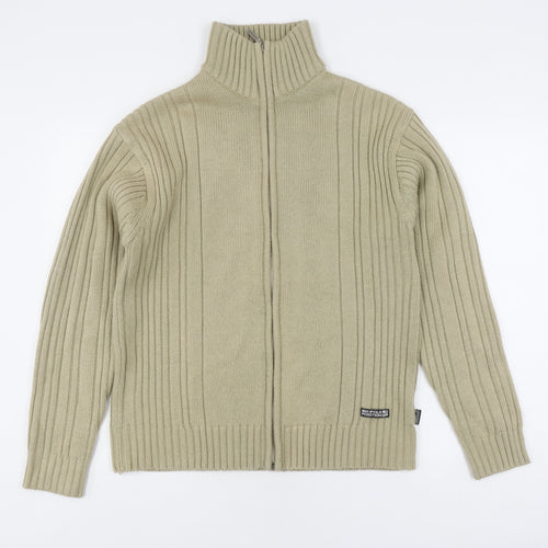 Pole Position Men's Beige Full Zip Jumper Size L