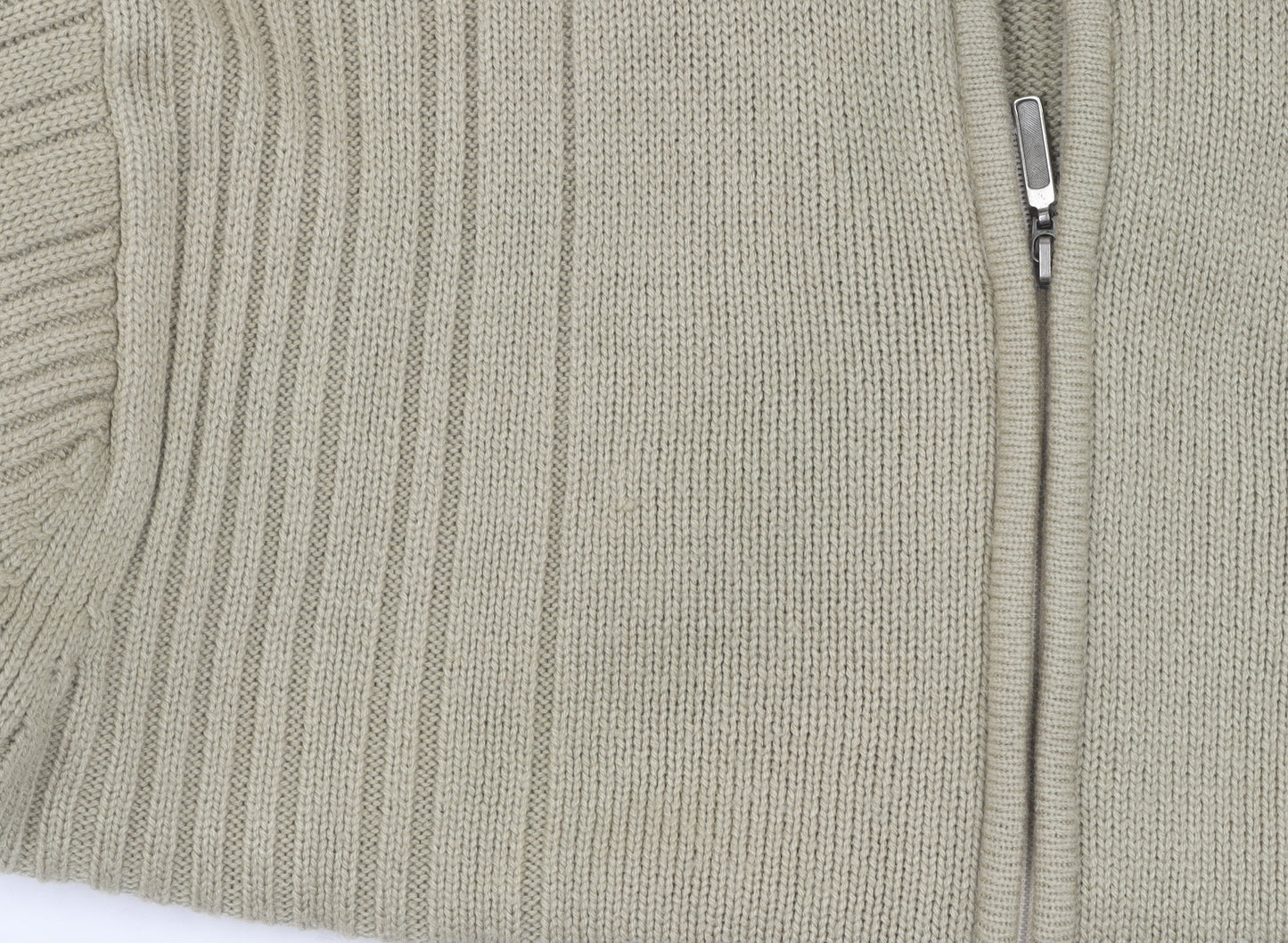 Pole Position Men's Beige Full Zip Jumper Size L