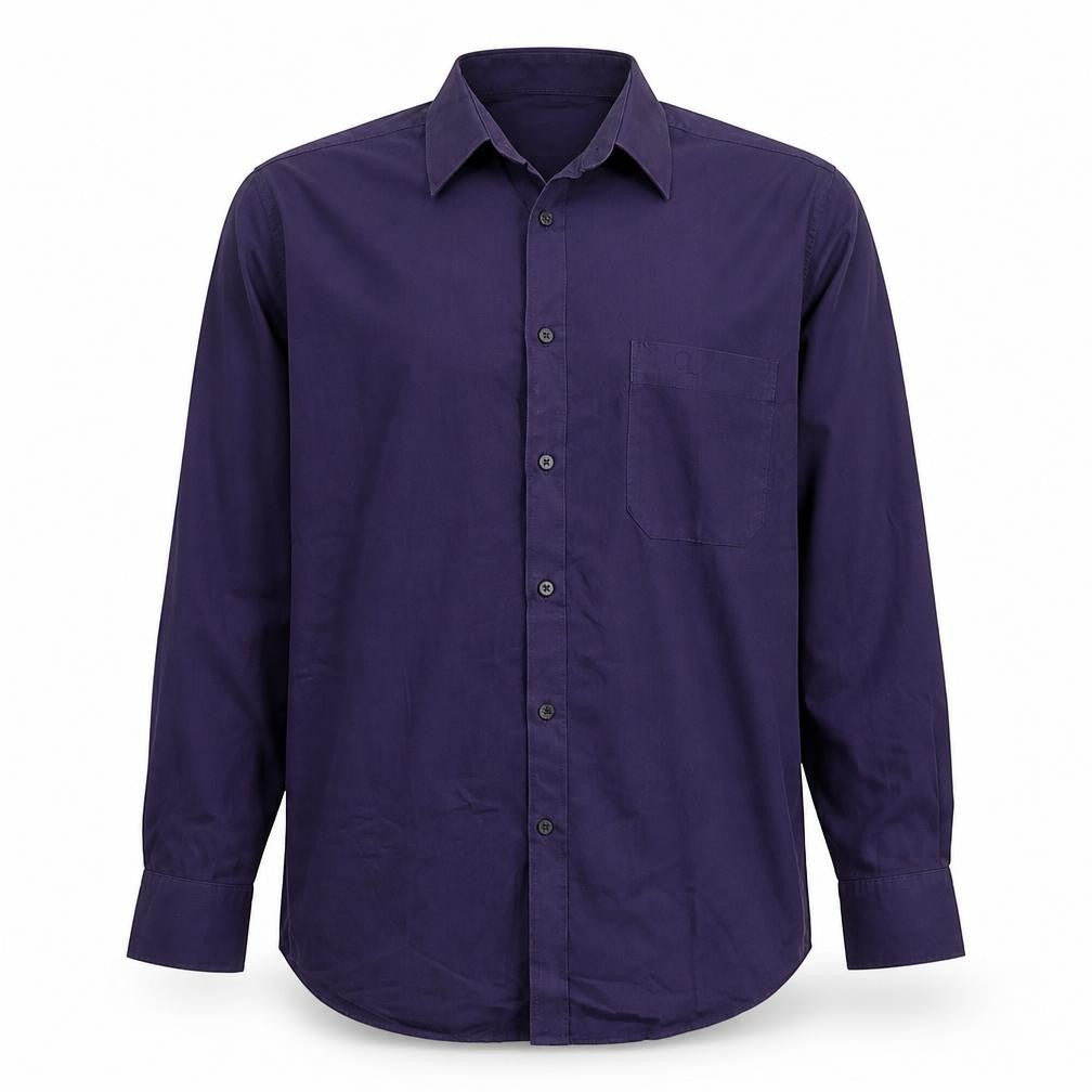 Jack Reid Men's Purple Long Sleeve Shirt 15.5