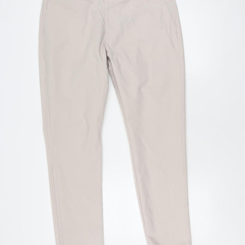 Reiss Women's Beige Straight Trousers Size 36 - Business Casual