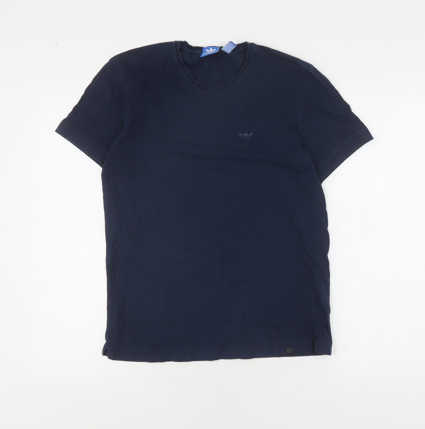 Adidas Men's Blue Short Sleeve Crew Neck T-Shirt, Size S