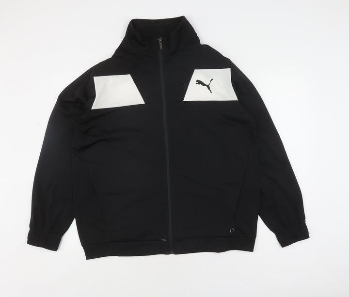 Puma Men's Black Track Jacket L - Gym & Training Style