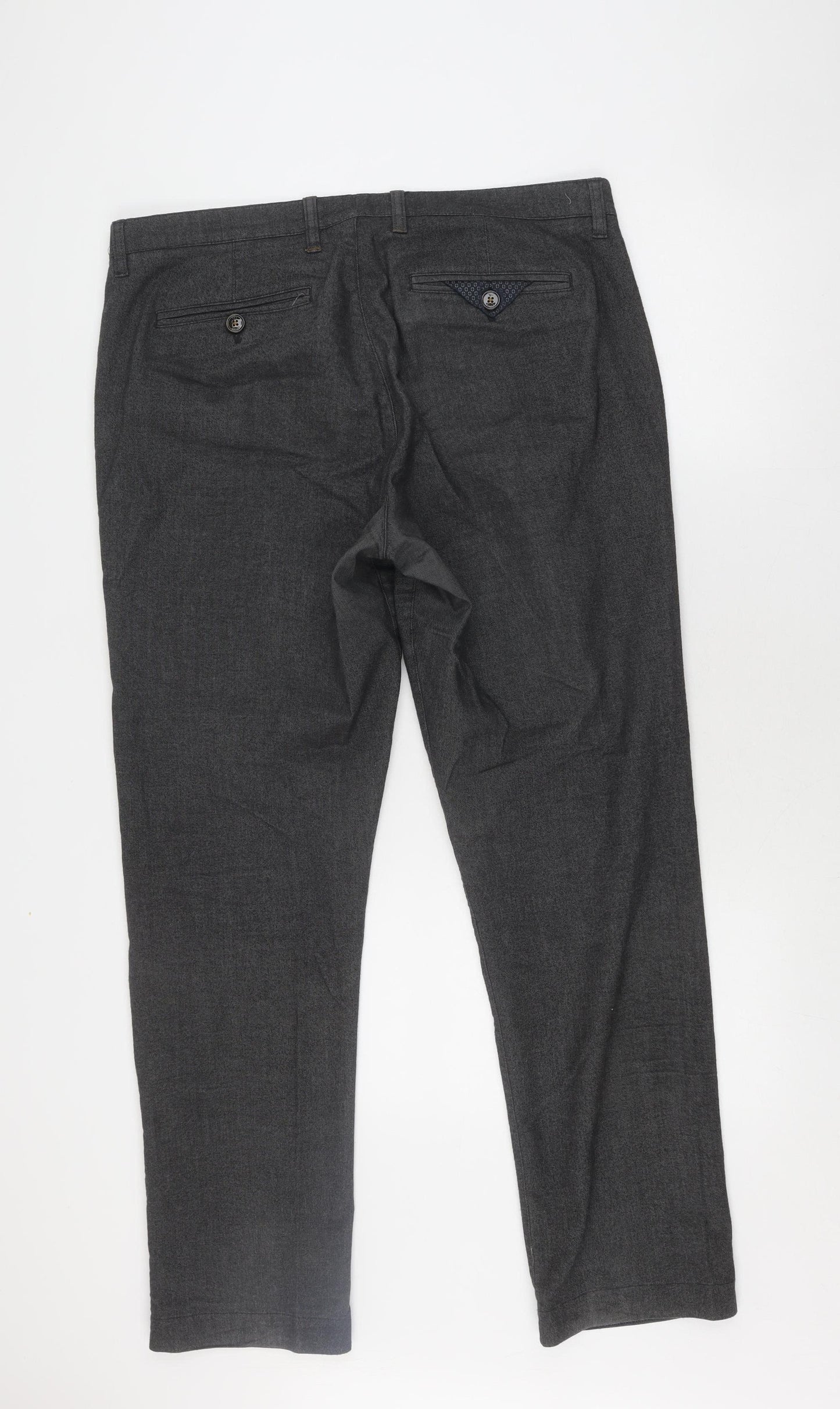 Ted Baker Men’s Grey Wool Trousers 36