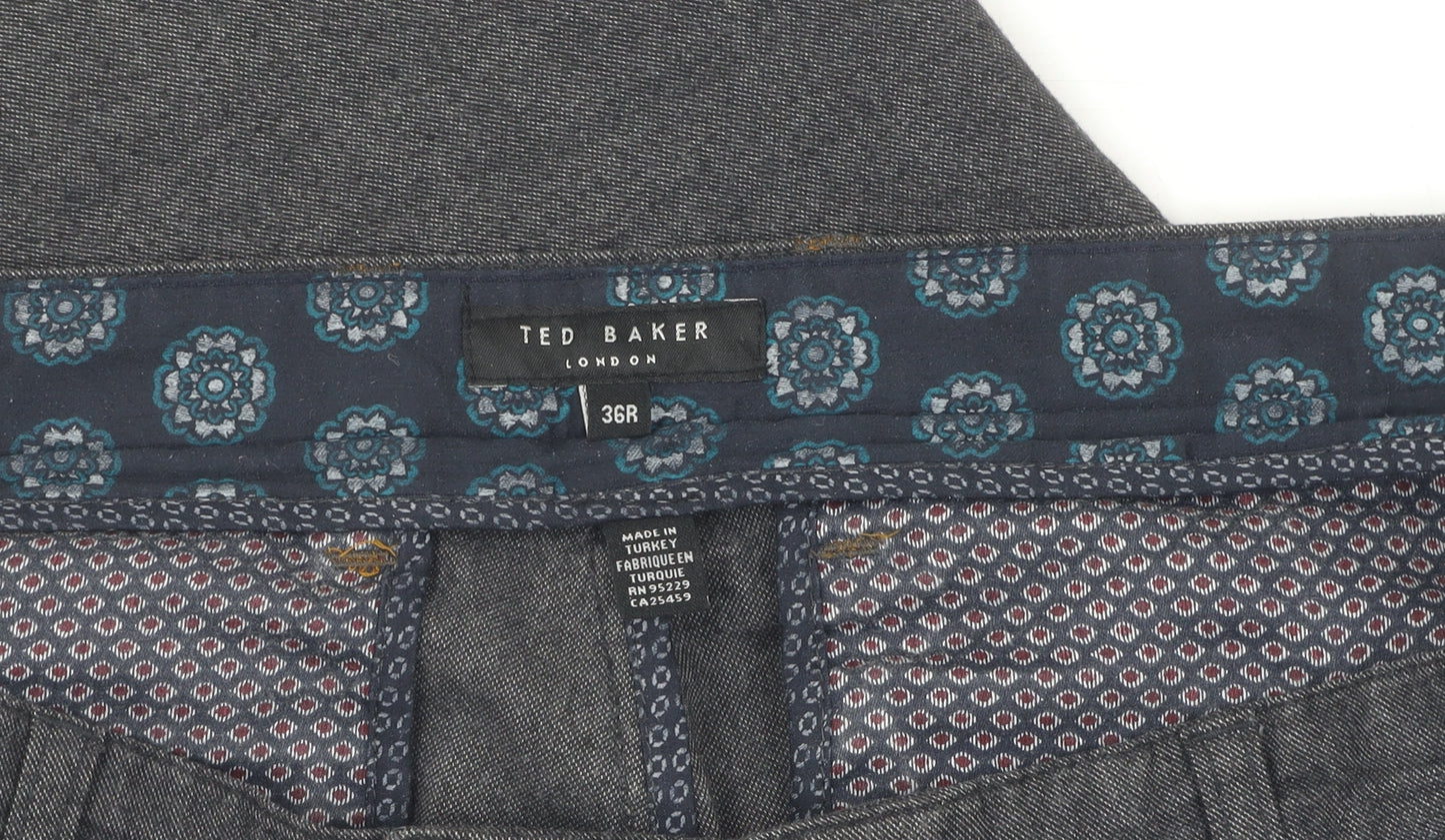 Ted Baker Men’s Grey Wool Trousers 36