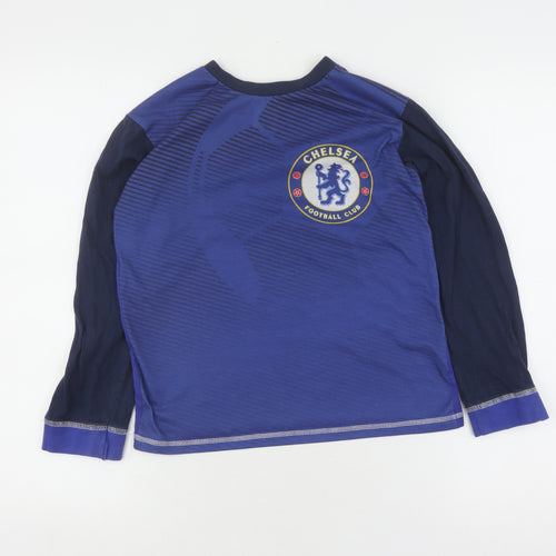 Boys Blue Characterville Pyjama Top 9-10 Years - Sports Theme, Long Sleeve