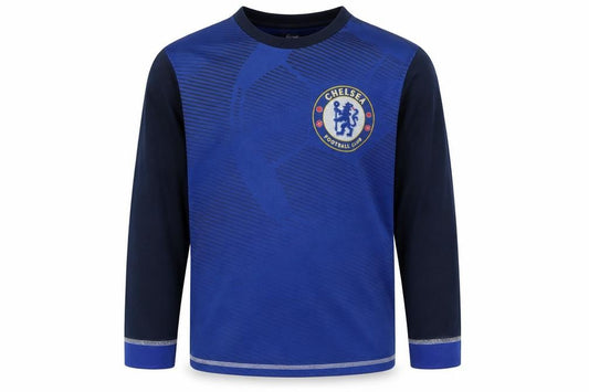 Boys Blue Characterville Pyjama Top 9-10 Years - Sports Theme, Long Sleeve