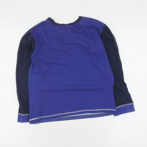 Boys Blue Characterville Pyjama Top 9-10 Years - Sports Theme, Long Sleeve