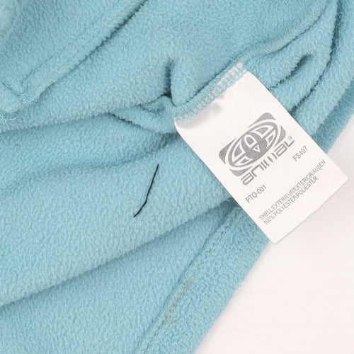 Animal Women's Blue Mock Neck Pullover Jumper Size 12