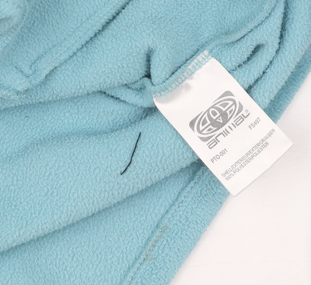 Animal Women's Blue Mock Neck Pullover Jumper Size 12