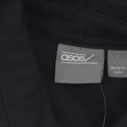 ASOS Men's Small Black Button-Up Casual Shirt