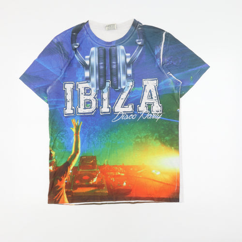 Planet 2000 Men's Multicoloured Ibiza Party T-Shirt L