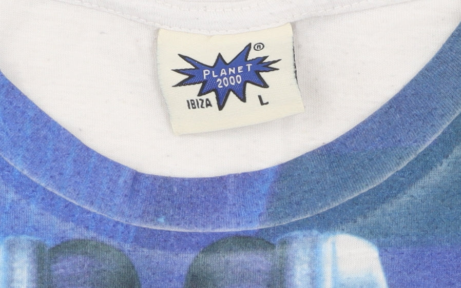 Planet 2000 Men's Multicoloured Ibiza Party T-Shirt L